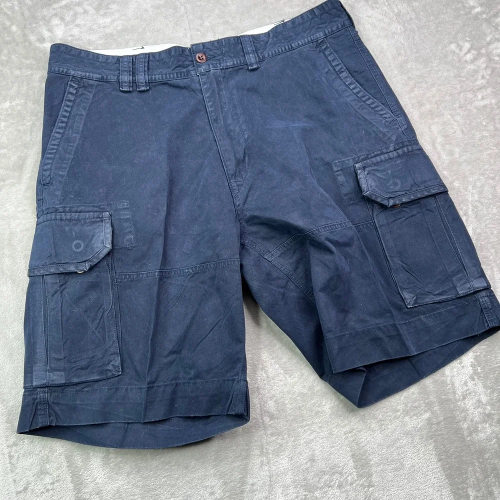 Polo Ralph Lauren Classic Polo Chino‎ Cargo Shorts Mens 38 Navy Cotton Twill 10